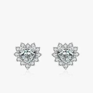 Romantic Heart Zircon Earrings - TM & Co. Jewels