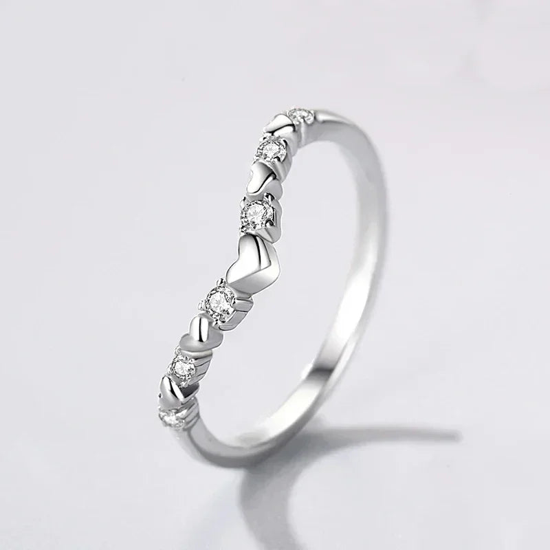 Heart Glow Sterling Silver Ring - TM & Co. Jewels