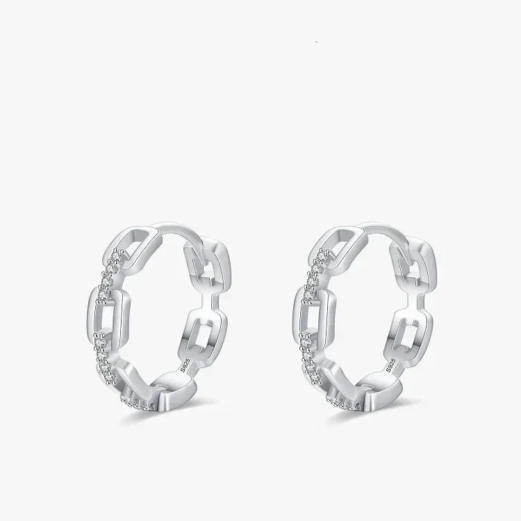 Chic Link Shine Earrings - TM & Co. Jewels
