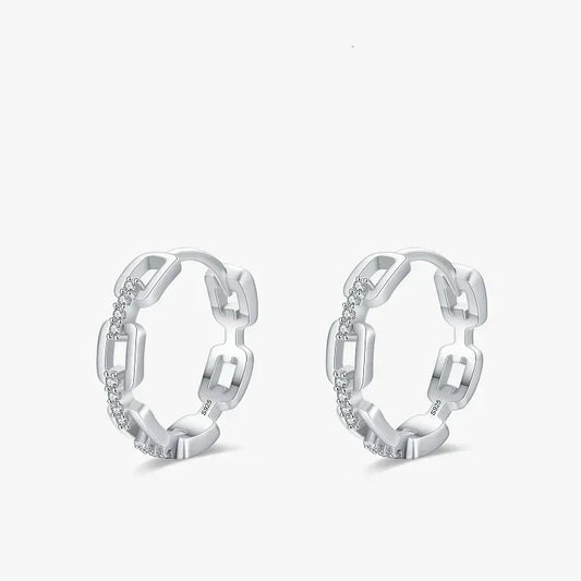 Chic Link Shine Earrings - TM & Co. Jewels