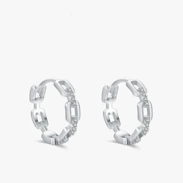 Chic Link Shine Earrings - TM & Co. Jewels