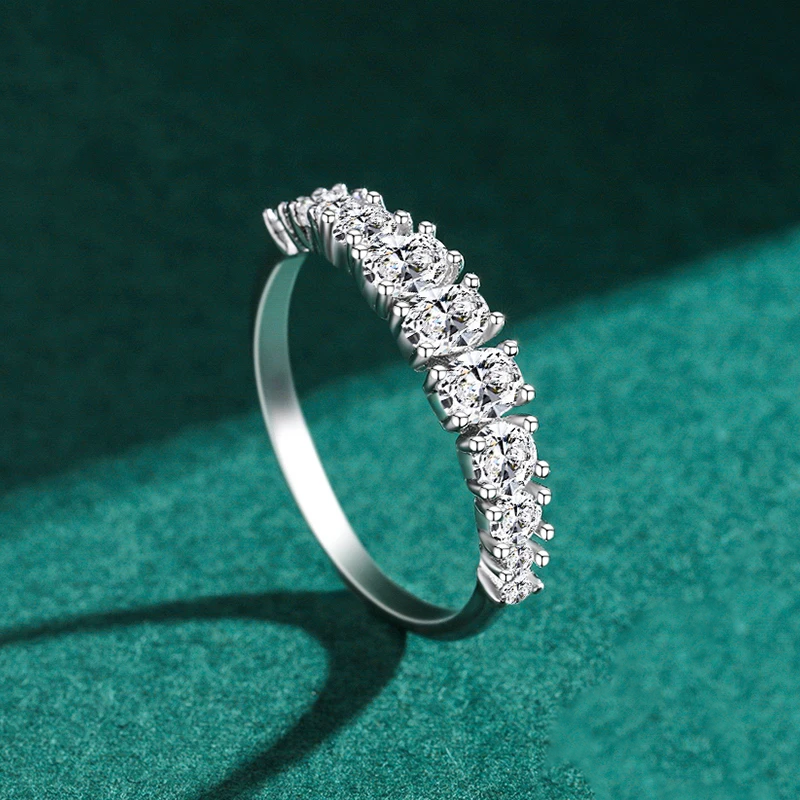 Bague en argent sterling avec éclat émeraude