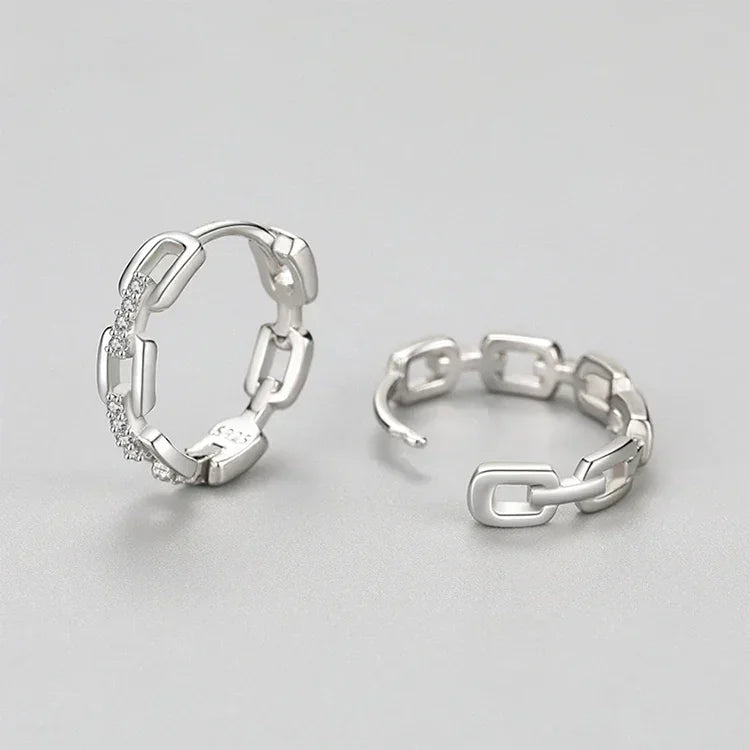 Chic Link Shine Earrings - TM & Co. Jewels