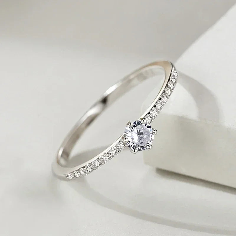 Radiant Round Sterling Silver Ring - TM & Co. Jewels