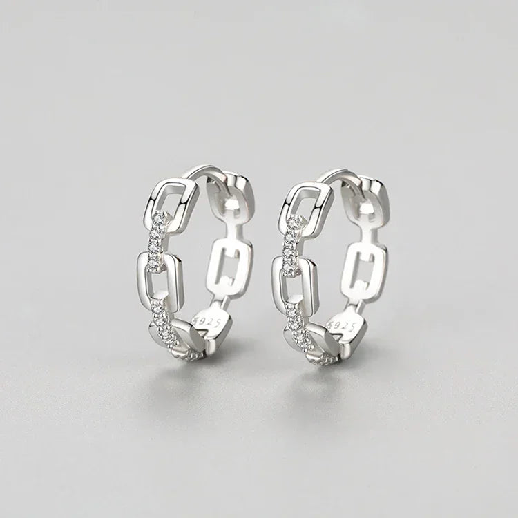 Chic Link Shine Earrings - TM & Co. Jewels
