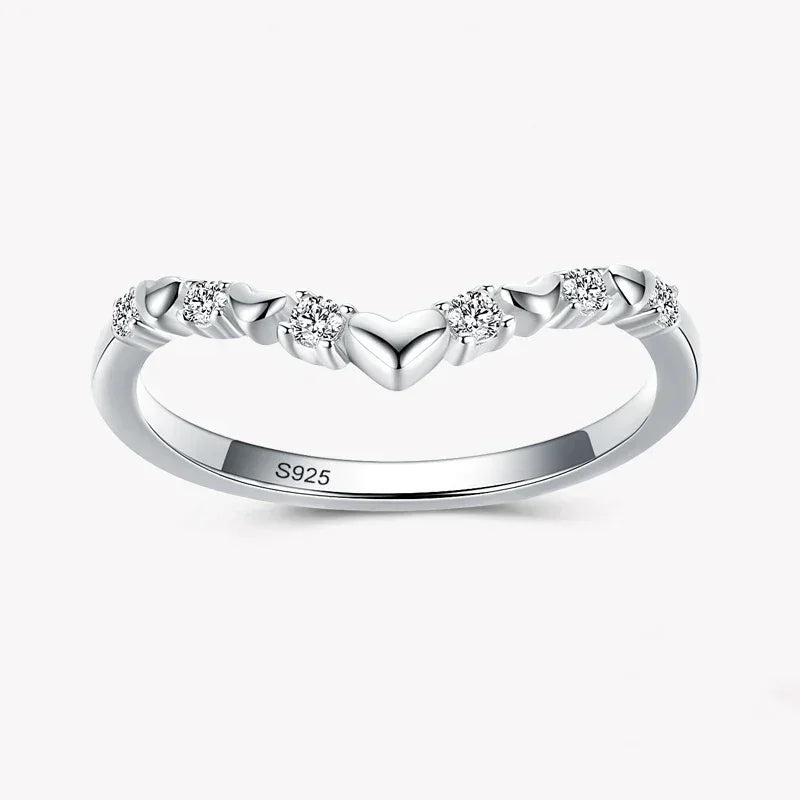 Heart Glow Sterling Silver Ring - TM & Co. Jewels