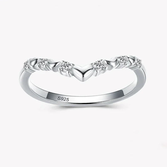 Heart Glow Sterling Silver Ring - TM & Co. Jewels