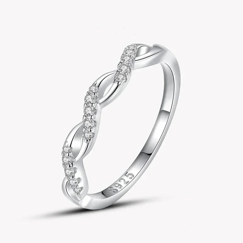 Ondas Luxe CZ Silver Ring - TM & Co. Jewels