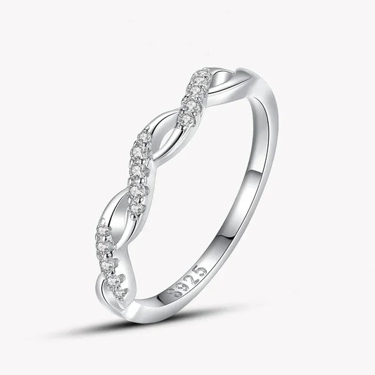 Ondas Luxe CZ Silver Ring - TM & Co. Jewels