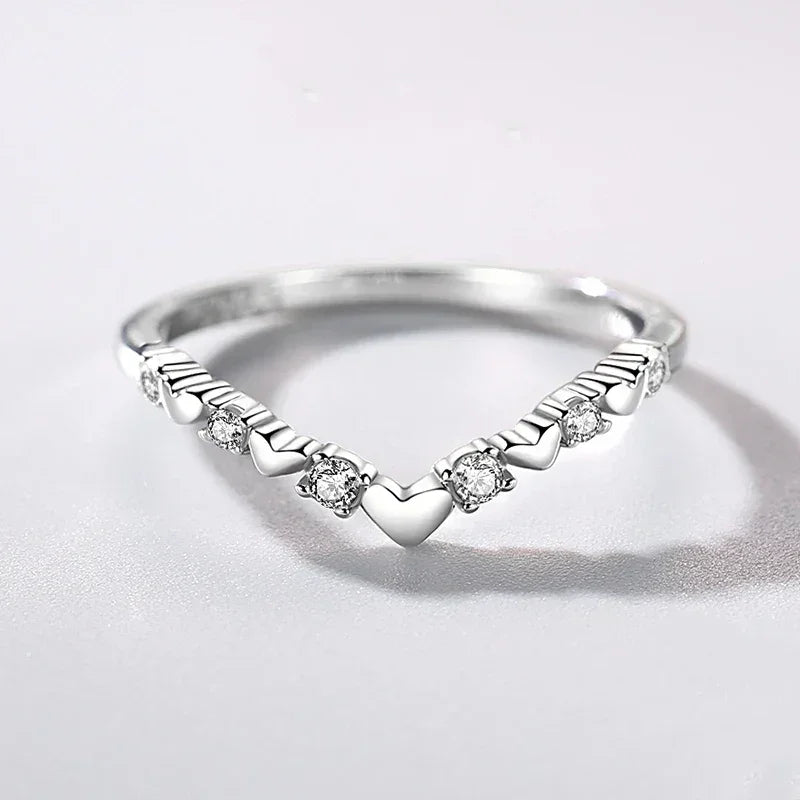 Heart Glow Sterling Silver Ring - TM & Co. Jewels
