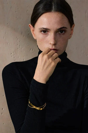 Gold Minimalist Cuff Bracelet