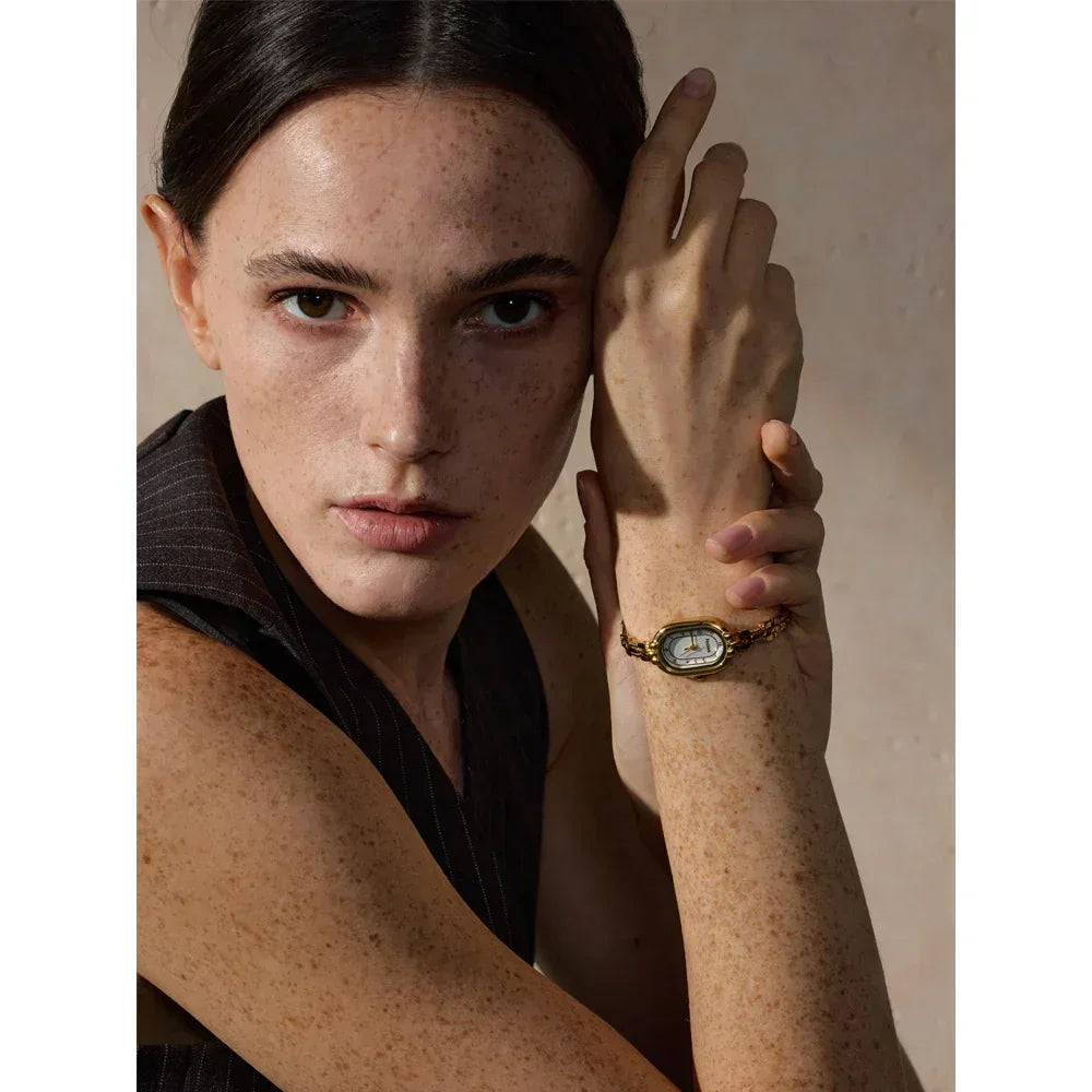 Refined Steel Gold Watch - TM & CO. JEWELS 