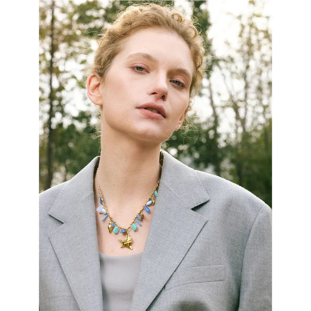 Starfish Kisses Charm Necklace