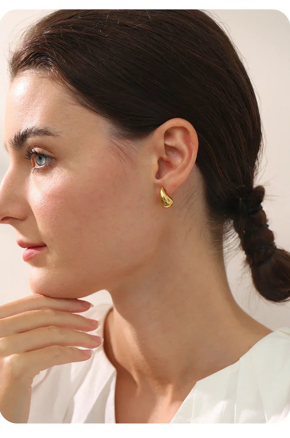 Golden Ripple Studs - TM & Co. Jewels