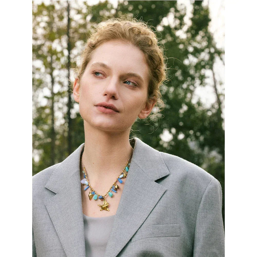 Starfish Kisses Charm Necklace