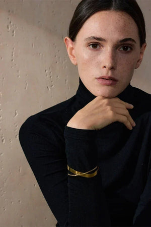Gold Minimalist Cuff Bracelet