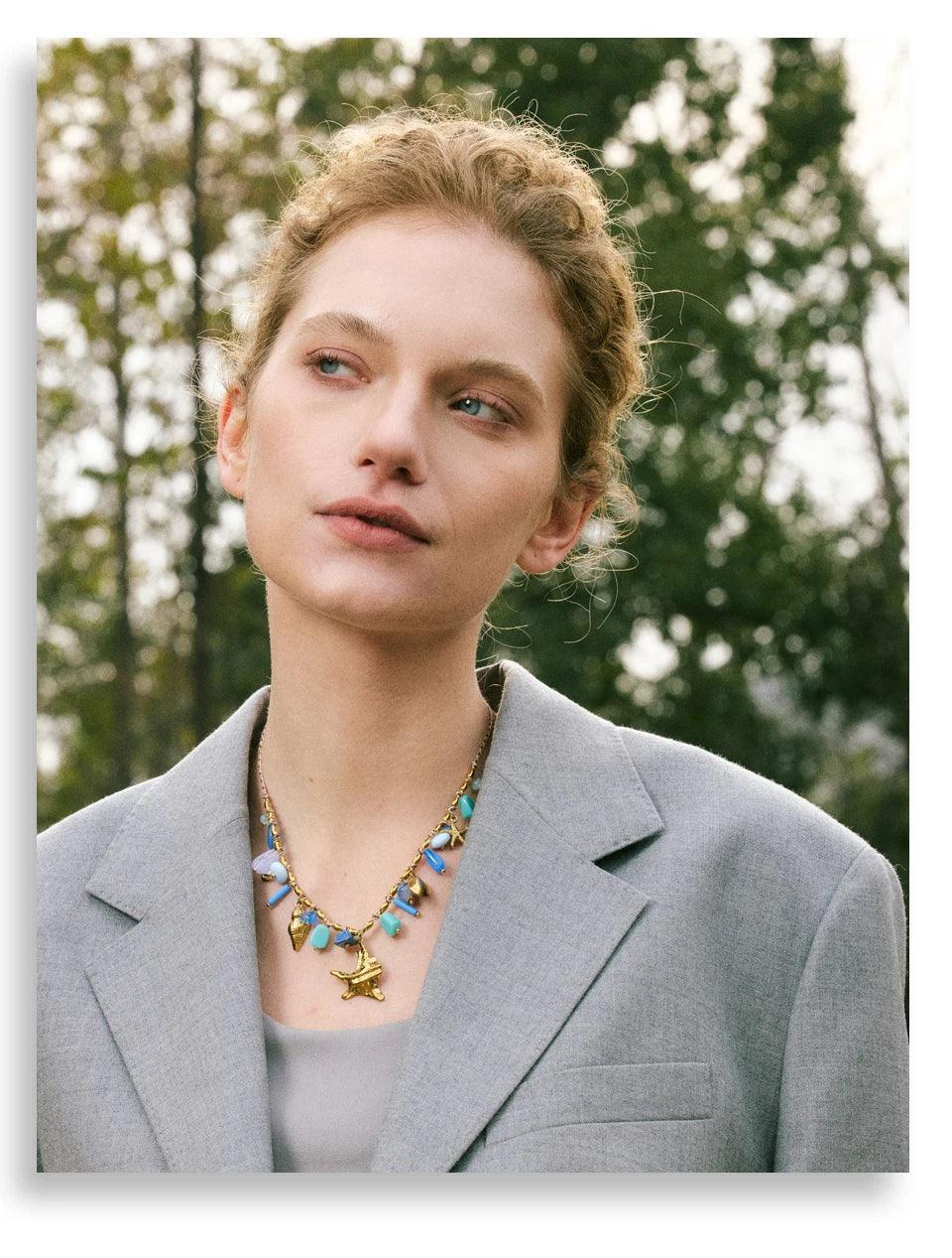 Starfish Kisses Charm Necklace