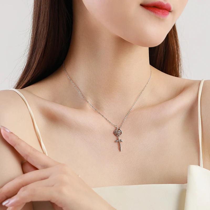 Eternal Rose Pendant Necklace - TM & Co. Jewels