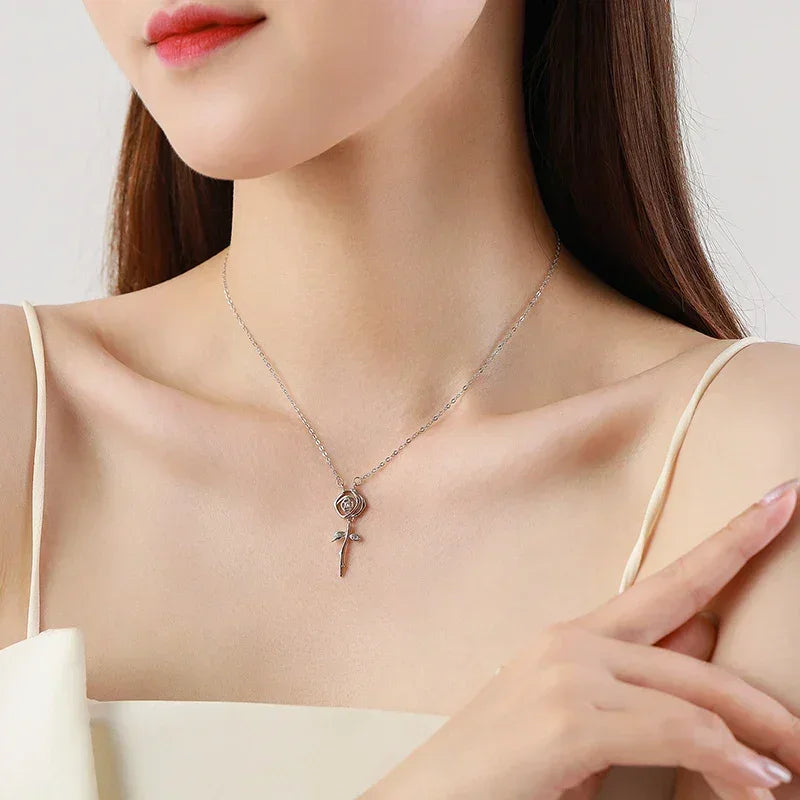 Eternal Rose Pendant Necklace - TM & Co. Jewels