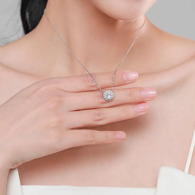 Luminous Circle Sterling Necklace - TM & Co. Jewels