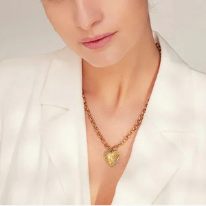 Rose Bloom Heart Necklace - TM & Co. Jewels