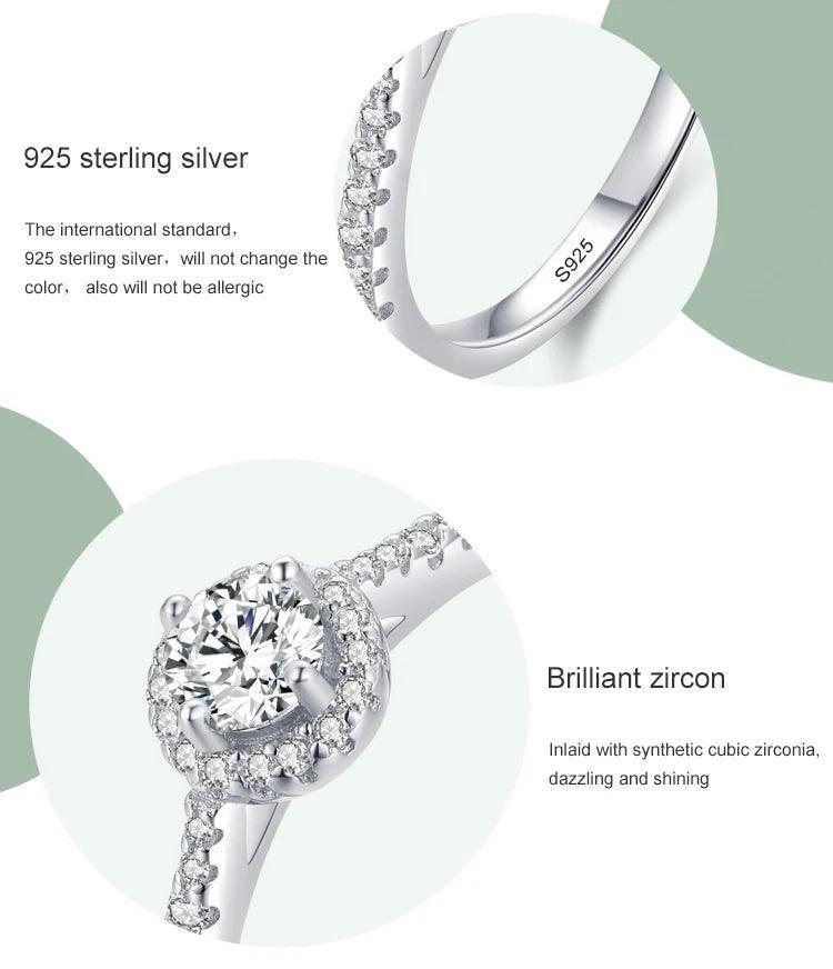 Sparkling Gaze Sterling Silver Ring - TM & Co. Jewels