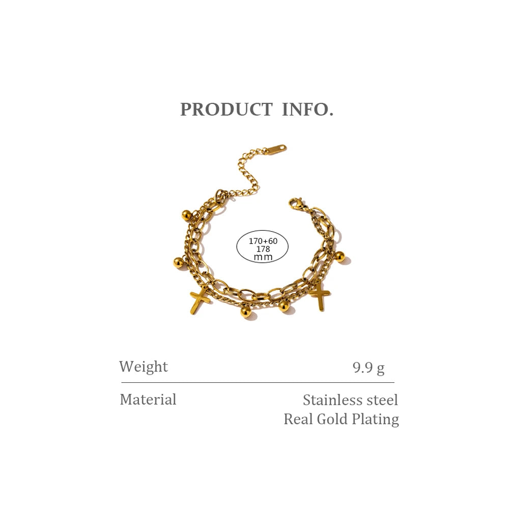 Bracelet Croix Harmonie Divine