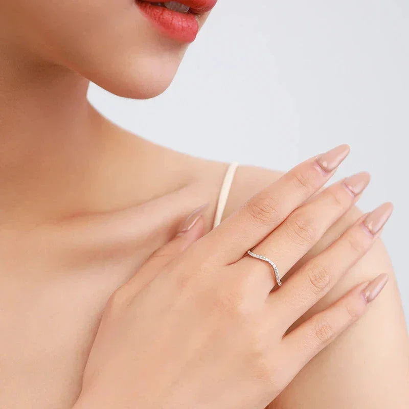 Genuine Wave Stackable CZ Ring - TM & Co. Jewels