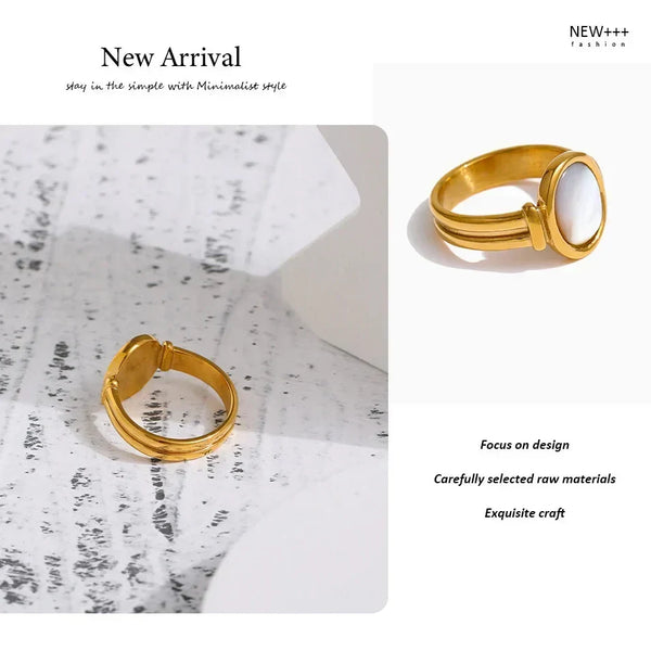 Sunlit Pearl Ring