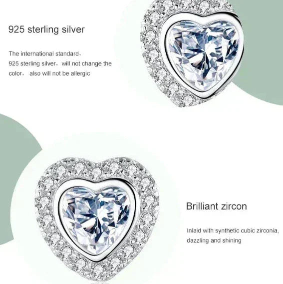 Heart's Desire Sparkle Earrings - TM & CO. JEWELS 