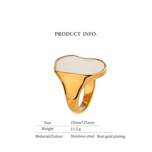 Vintage Glow Stainless Ring - TM & Co. Jewels