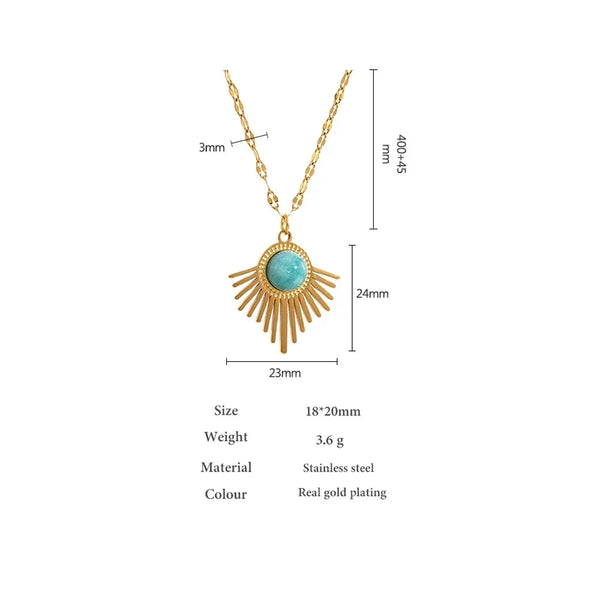 Stone Symphony Geometric Pendant - TM & Co. Jewels