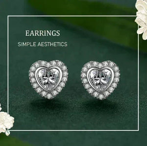 Heart's Desire Sparkle Earrings - TM & CO. JEWELS 