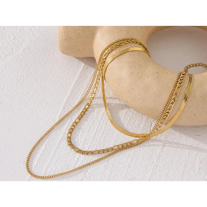 Golden Harmony Layered Necklace - TM & Co. Jewels