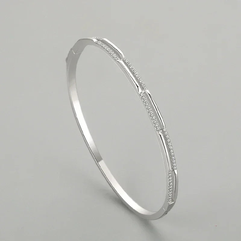 Crystal Line Sterling Bracelet - TM & Co. Jewels