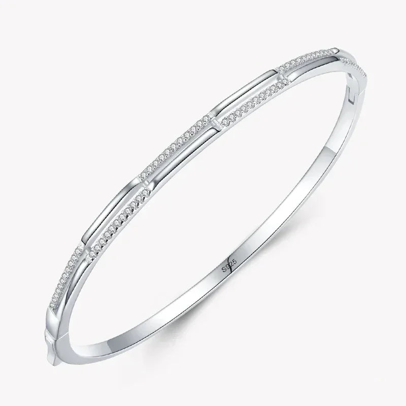Crystal Line Sterling Bracelet - TM & Co. Jewels