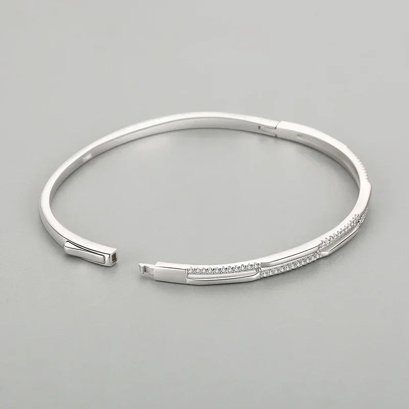 Crystal Line Sterling Bracelet - TM & Co. Jewels
