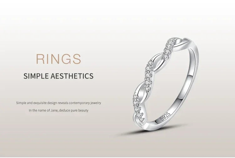 Ondas Luxe CZ Silver Ring - TM & Co. Jewels