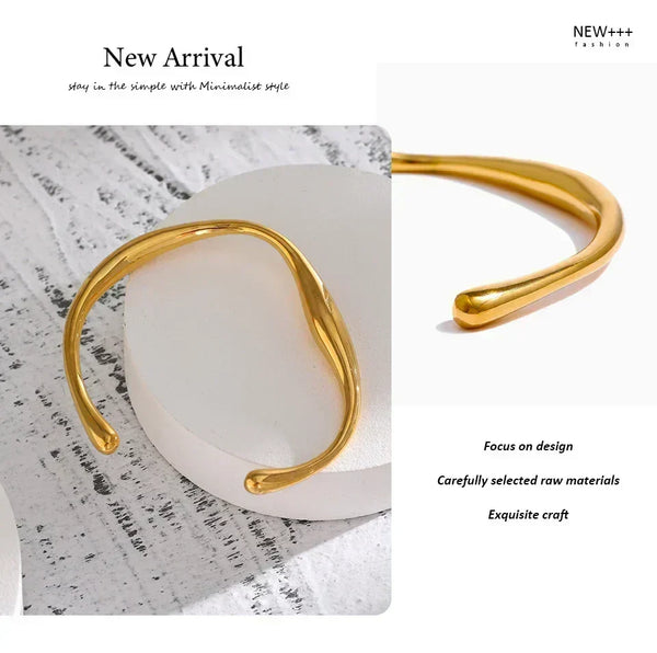 Gilded Essence Minimalist Bangle