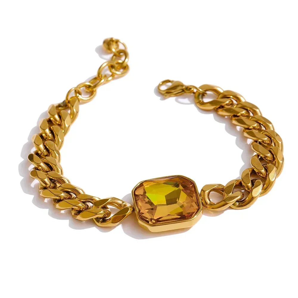 Cherry Charisma Gold Chain Bangle - TM & Co. Jewels