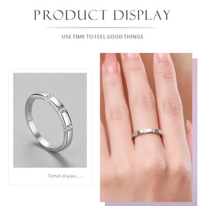 Silver ring displayed on a hand with 'Product Display' text above.