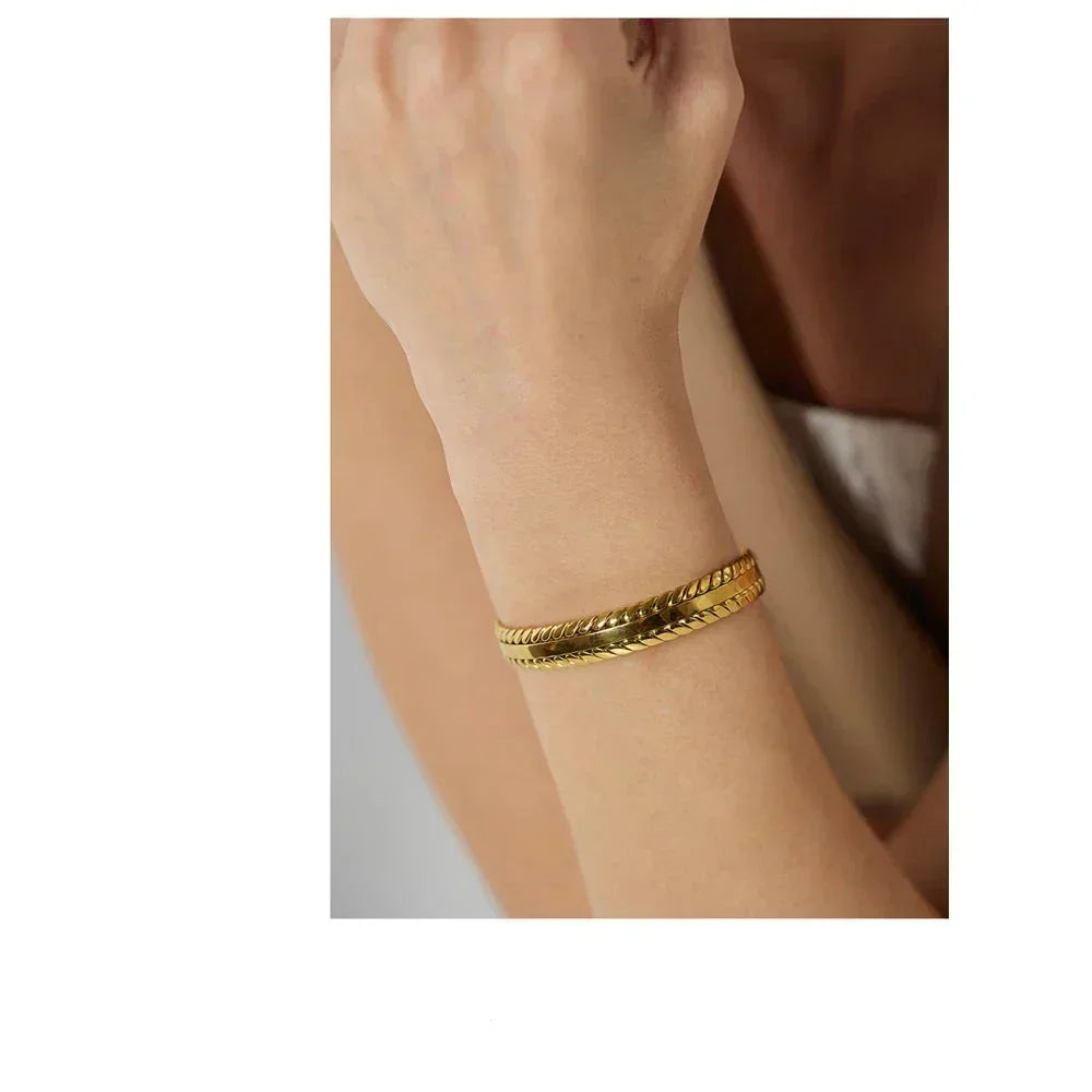 Sunlit Leaf Bangle - TM & Co. Jewels