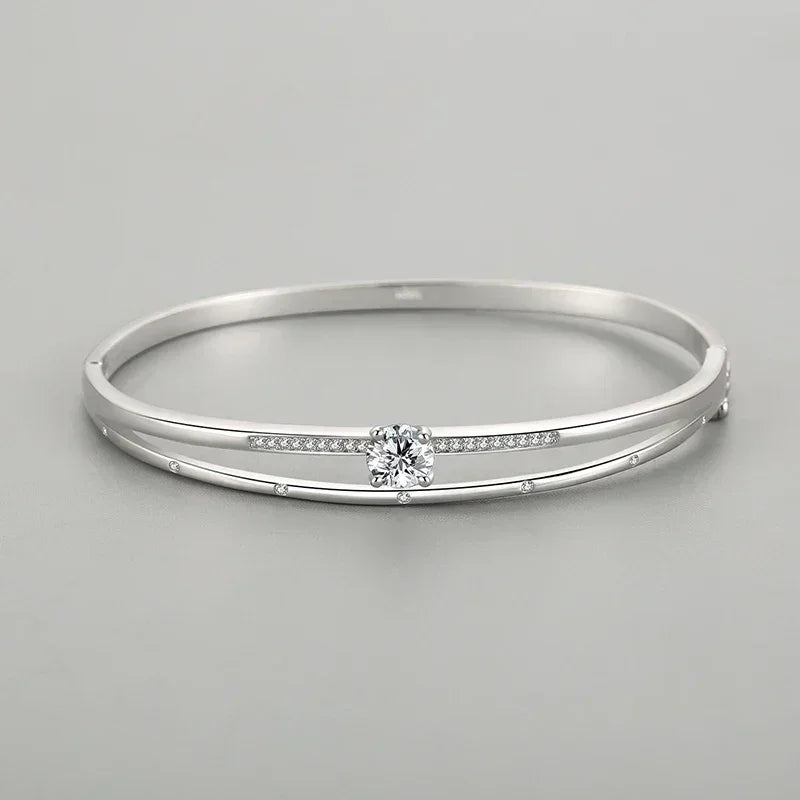 Crystal Cascade Sterling Silver Bracelet - TM & Co. Jewels