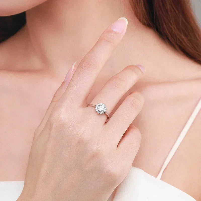 Crystal Blossom Sterling Ring - TM & Co. Jewels