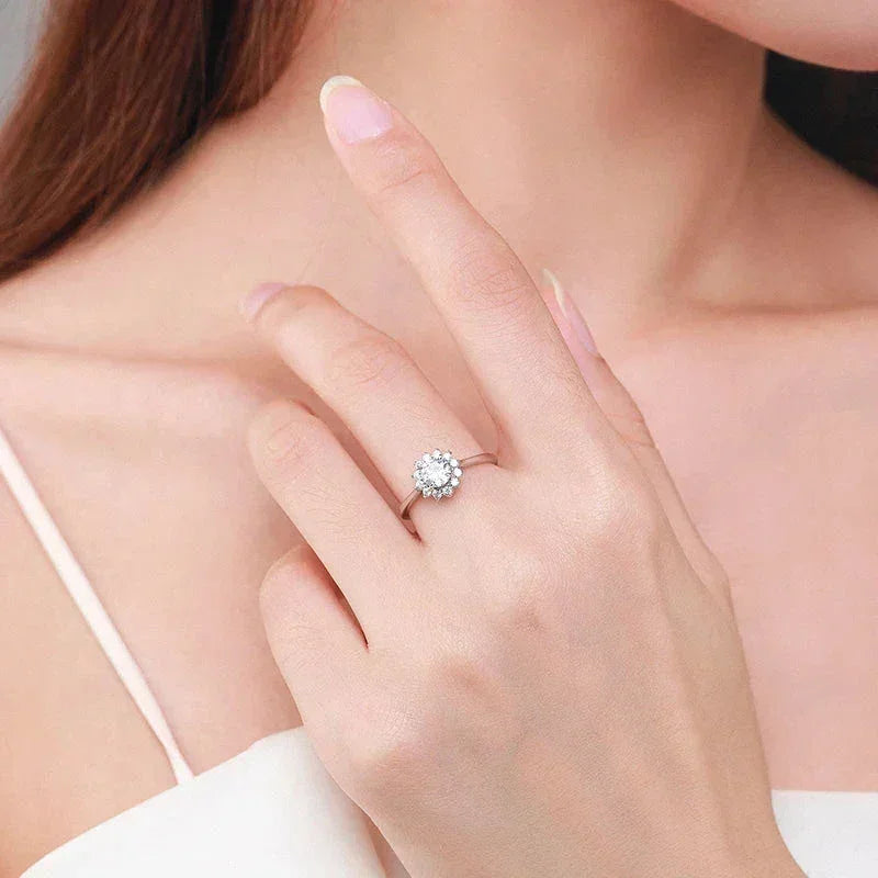 Crystal Blossom Sterling Ring - TM & Co. Jewels