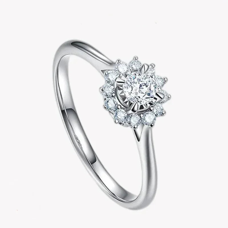 Crystal Blossom Sterling Ring - TM & Co. Jewels