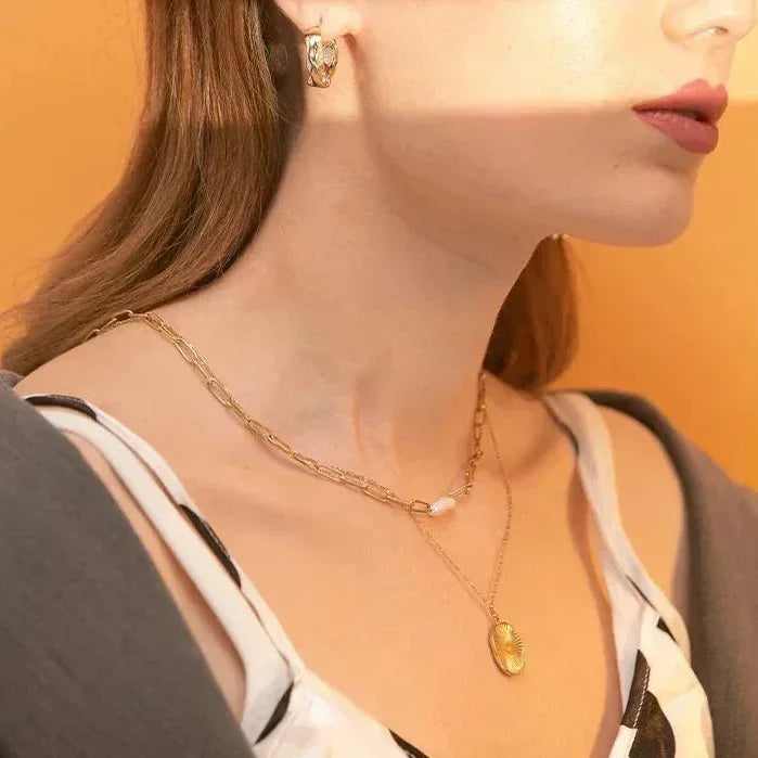 Coin Luxe Natural Pearl Necklace - TM & Co. Jewels