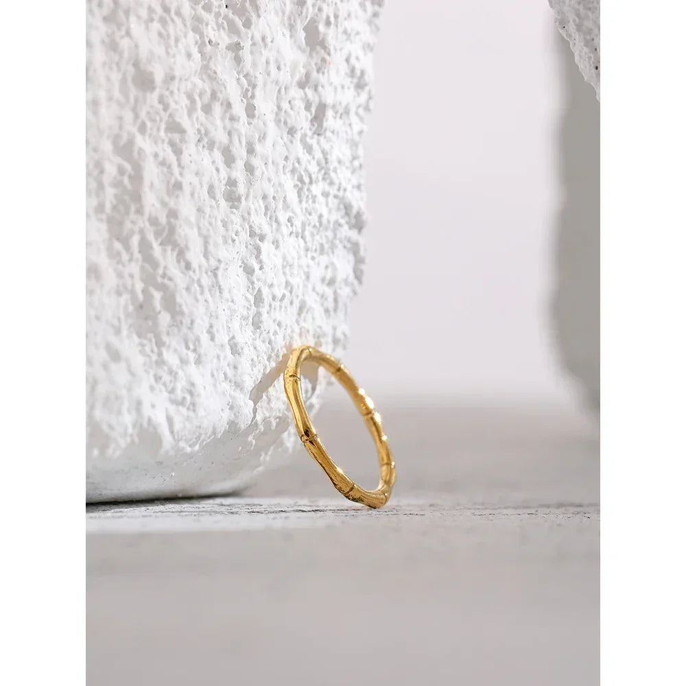 Golden Bamboo Harmony Ring - TM & Co. Jewels