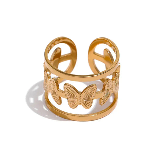 Gilded Wing Butterfly Ring - TM & Co. Jewels