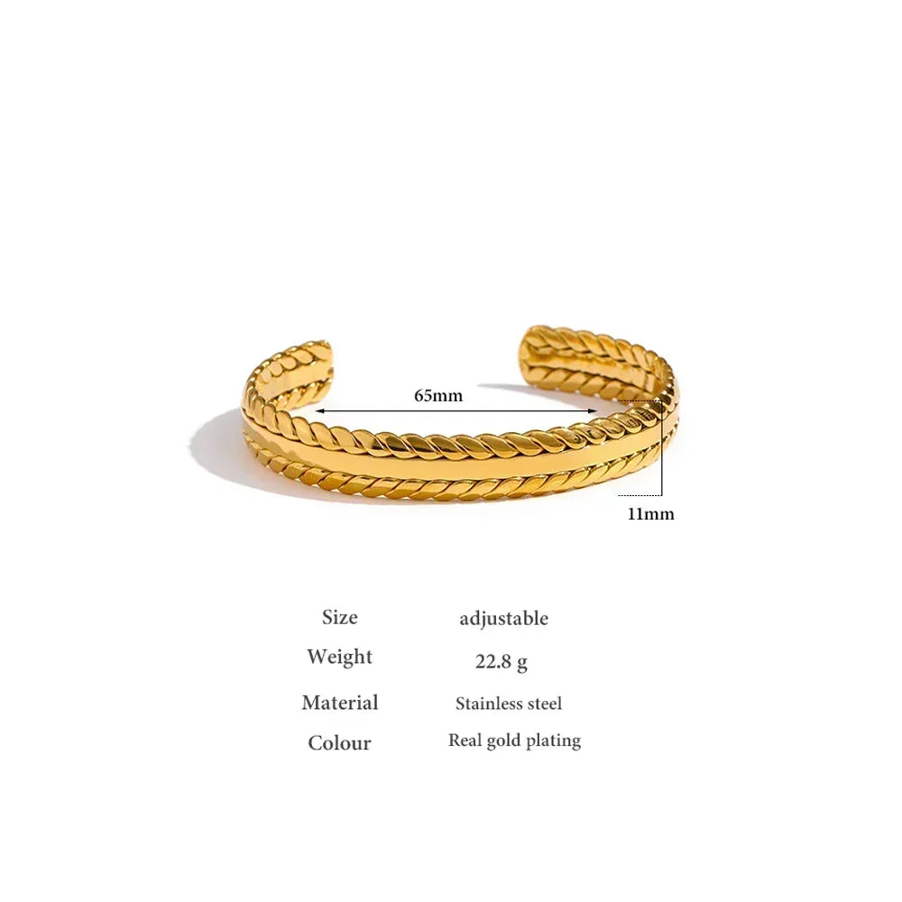 Sunlit Leaf Bangle - TM & Co. Jewels